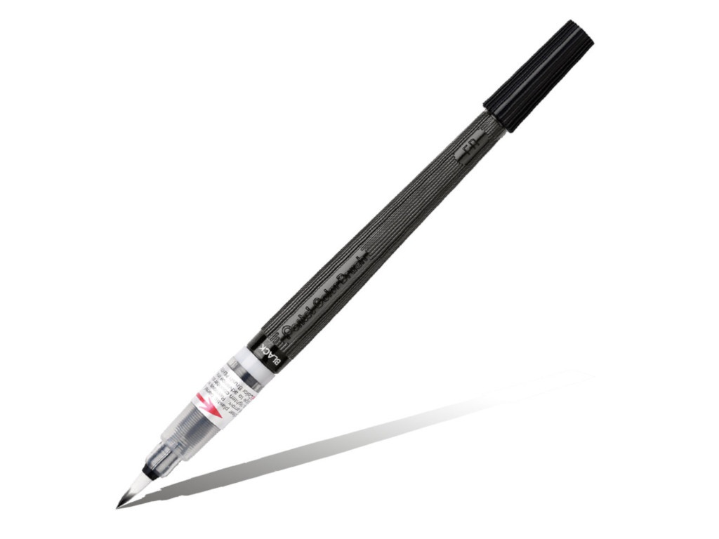 

Кисть с краской Pentel Colour Brush Black XGFL-101, Colour Brush