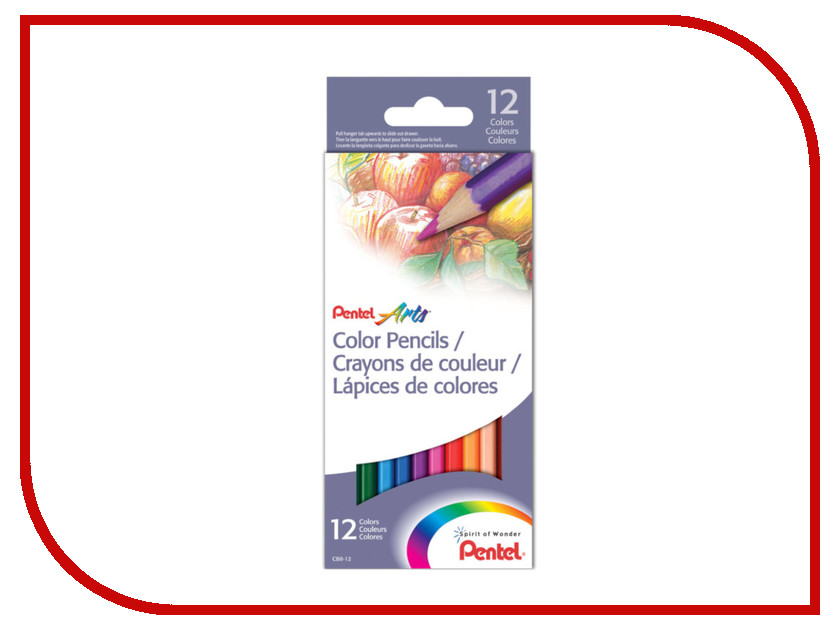 

Карандаши цветные Pentel Colour Pencils 12 цветов CB8-12, Colour Pencils