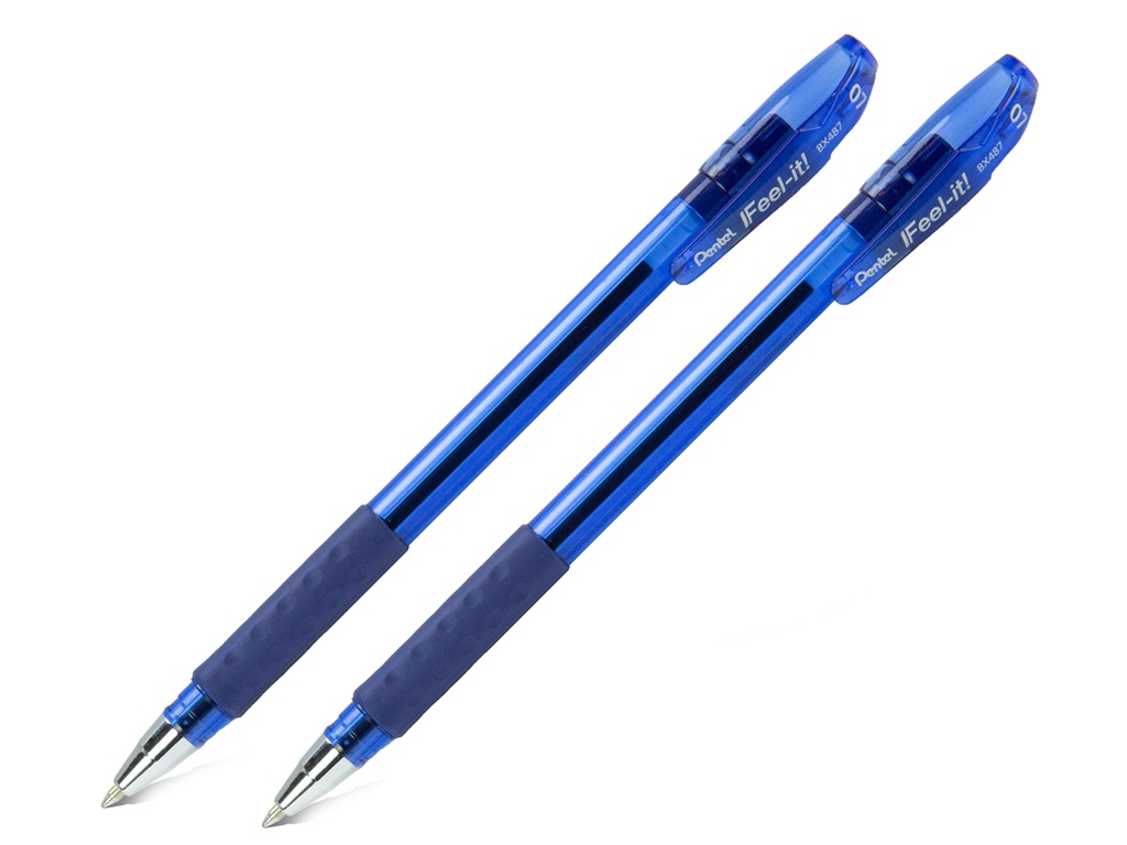 

Набор шариковых ручек Pentel Feel it! 0.7mm 2шт Blue XBX487-CC, Feel it!