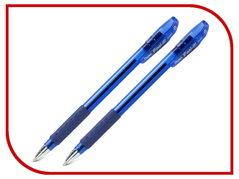 

Набор шариковых ручек Pentel Feel it! 0.5mm 2шт Blue XBX485-CC, Feel it!
