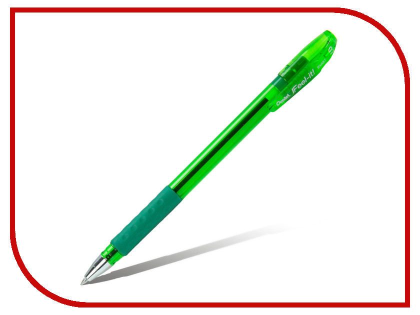 

Ручка шариковая Pentel Feel it! 0.7mm Green BX487-D, Feel it!