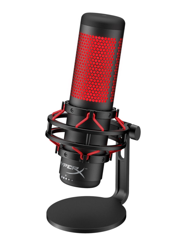 Микрофон HyperX QuadCast Black микрофон hyperx duocast black черный 4p5e2aa