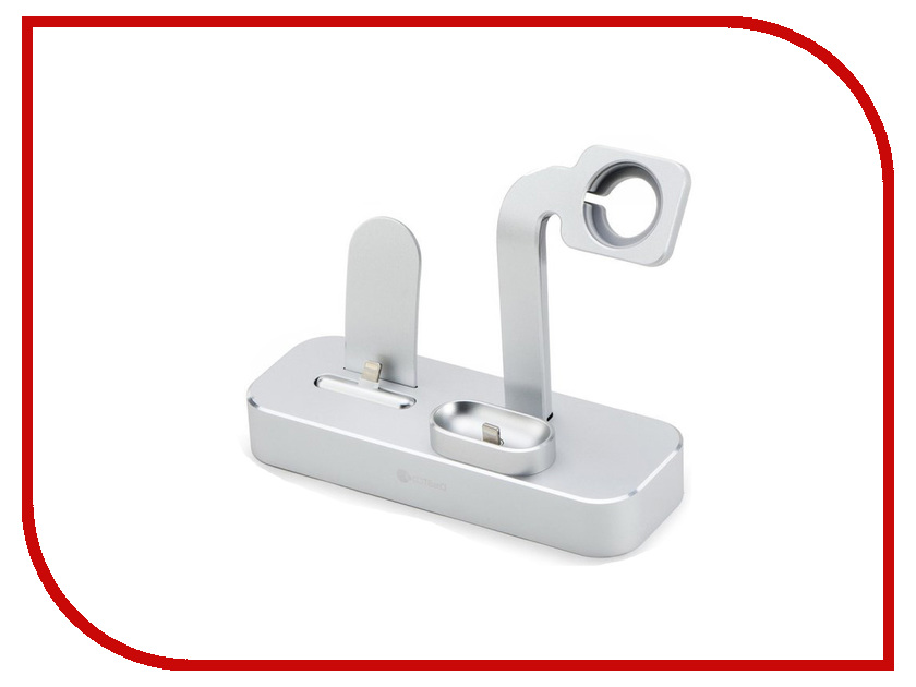 

Аксессуар Док-станция COTEetCI Base19 Dock 3 in 1 для Apple Watch / iPhone / AirPods Silver CS7201-TS, CS7201-TS