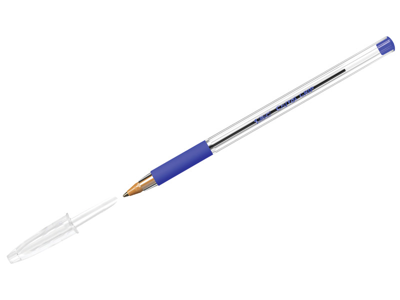 

Ручка шариковая Bic Cristal Grip 1mm корпус Transparent, стержень Blue 889985, Cristal Grip