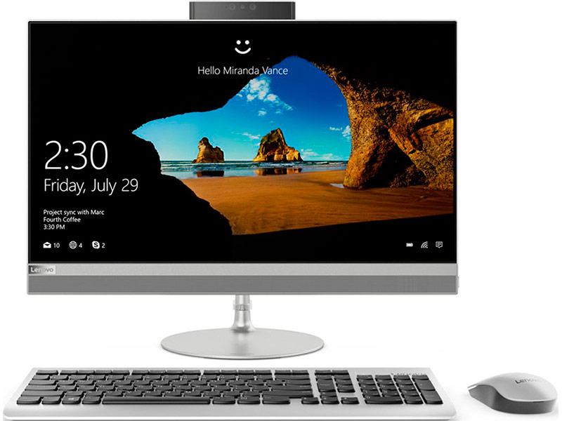 

Моноблок Lenovo IdeaCentre 520-24IKU Silver F0D200AQRK (Intel Core i3-7020U 2.3 GHz/4096Mb/1000Gb + 16Gb SSD/DVD-RW/AMD Radeon 530 2048Mb/Wi-Fi/Bluetooth/Cam/23.8/1920x1080/Windows 10 Home 64-bit), 520-24IKU
