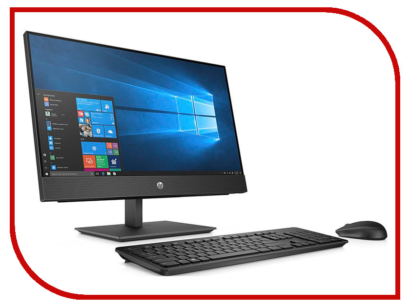 фото Моноблок HP ProOne 400 G4 Black 5BL83ES (Intel Pentium G5400T 3.1 GHz/4096Mb/500Gb/DVD-RW/Intel HD Graphics/Wi-Fi/Bluetooth/Cam/20.0/1600x900/Windows 10 Home 64-bit) Hp (hewlett packard)