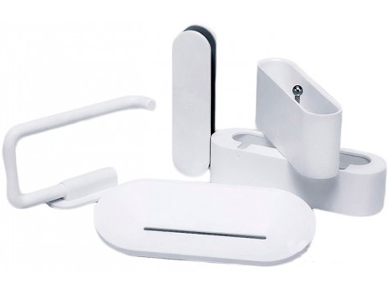 

Набор настенных держателей для ванны Xiaomi Happy Life Bathroom Set 5шт White, Happy Life Bathroom Set 5шт White