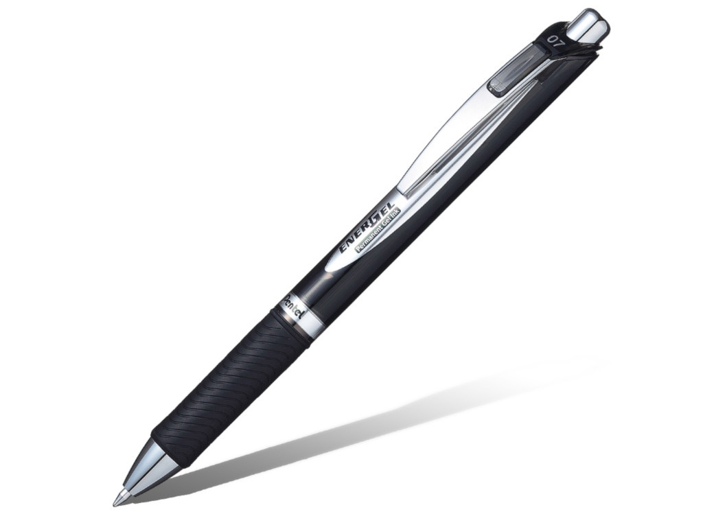 

Ручка гелевая Pentel EnerGel Permanent корпус Black, стержень Black BLP77-A, BLP77-A