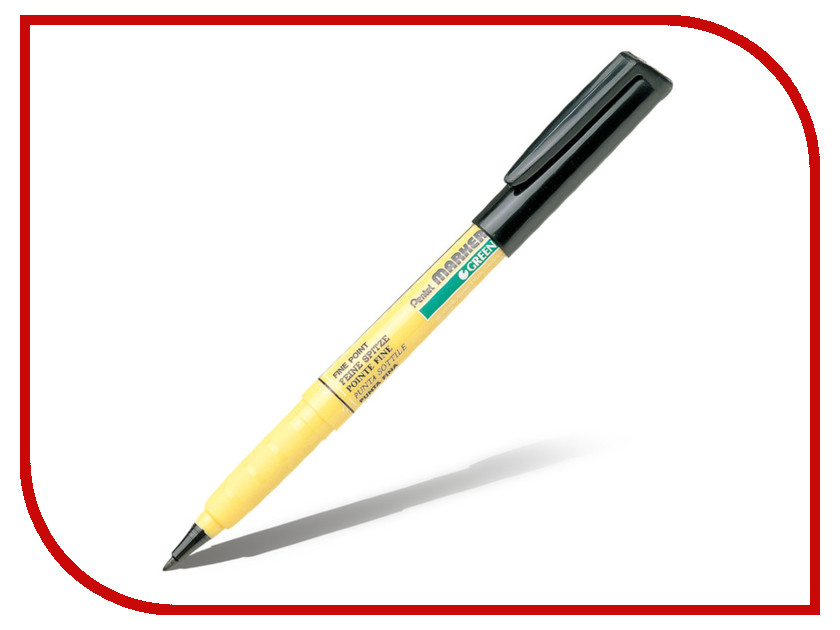 

Маркер Pentel Green Label 2.0mm Black NM10-A, NM10-A