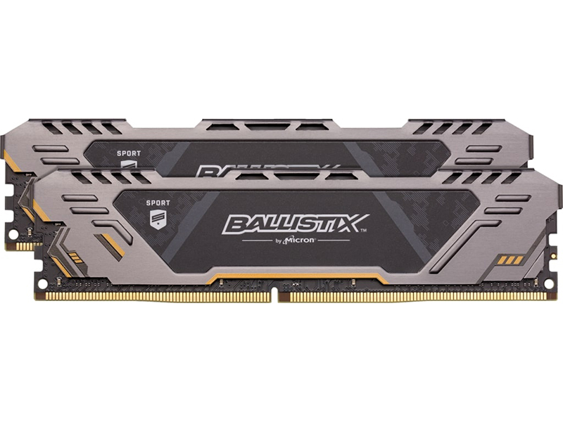 фото Модуль памяти Crucial Ballistix Sport AT Grey DDR4 DIMM 3200MHz PC4-25600 CL16 - 16Gb KIT (2x8Gb) BLS2K8G4D32AESTK