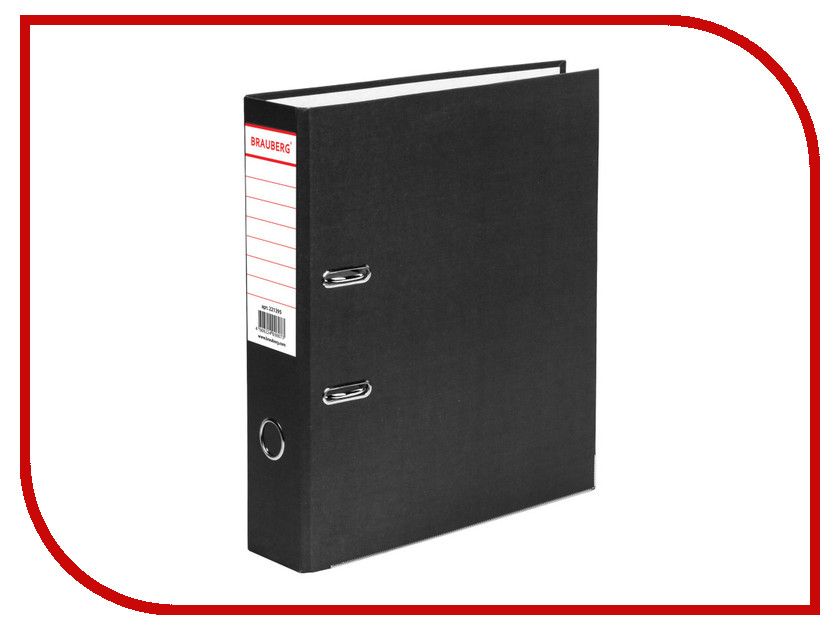 

Папка Brauberg ECO A4 80mm Black 221395, 221395