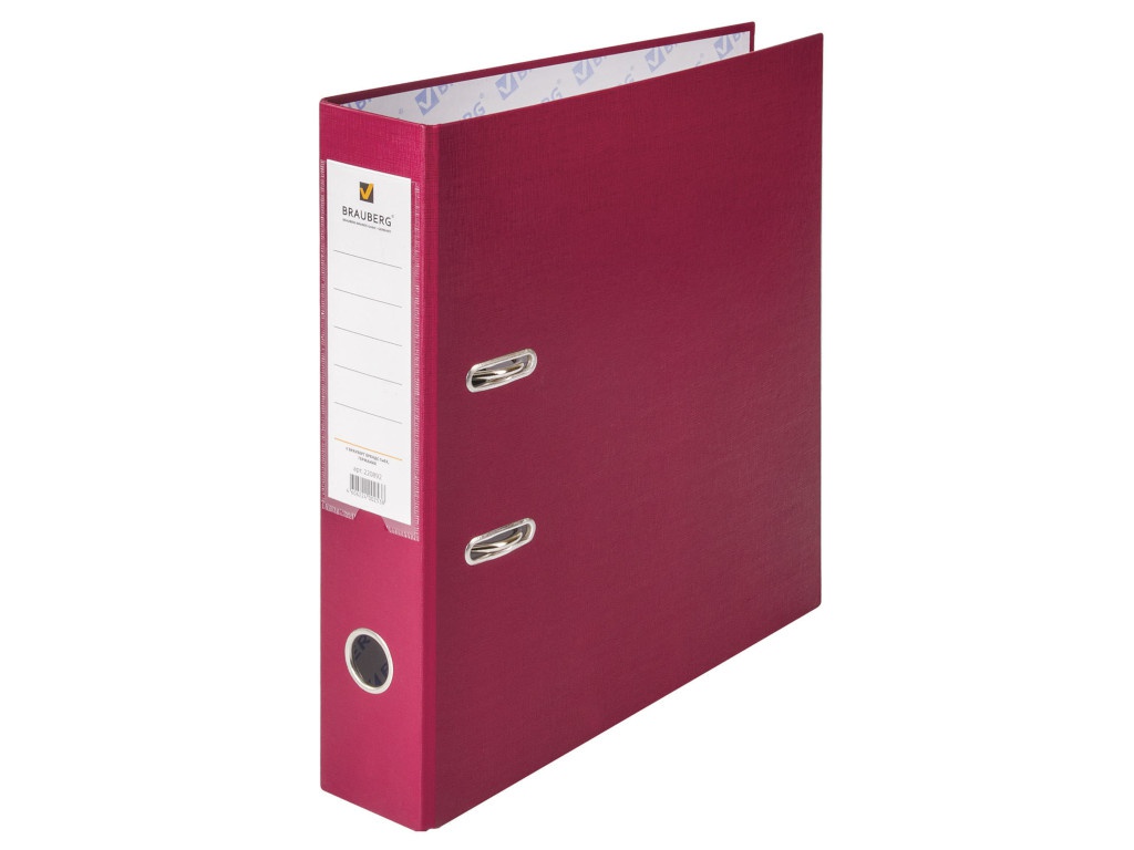 

Папка Brauberg А4 70mm 290x320x75mm Burgundy 220892, 220892