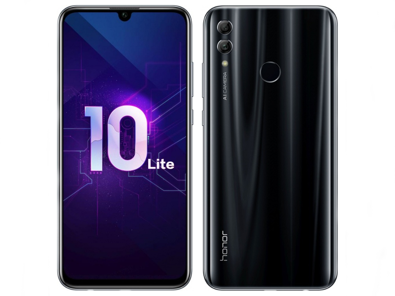 фото Сотовый телефон honor 10 lite 3/64gb black new выгодный набор + серт. 200р!!!