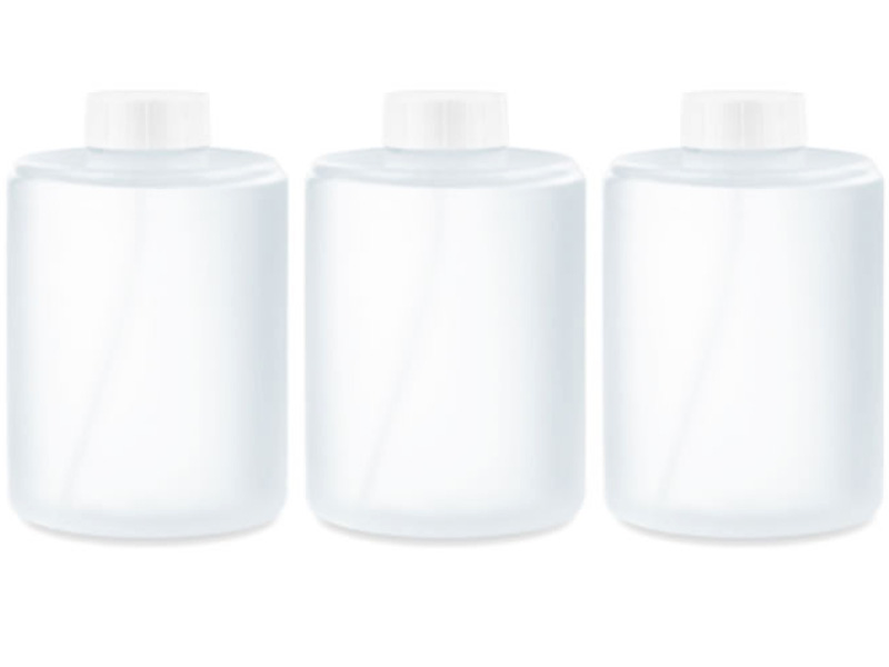 Комплект сменных блоков Xiaomi для дозатора Mijia Automatic Foam Soap Dispenser White 3шт набор сменных картриджей мыло для сенсорной мыльницы xiaomi mijia automatic розовый
