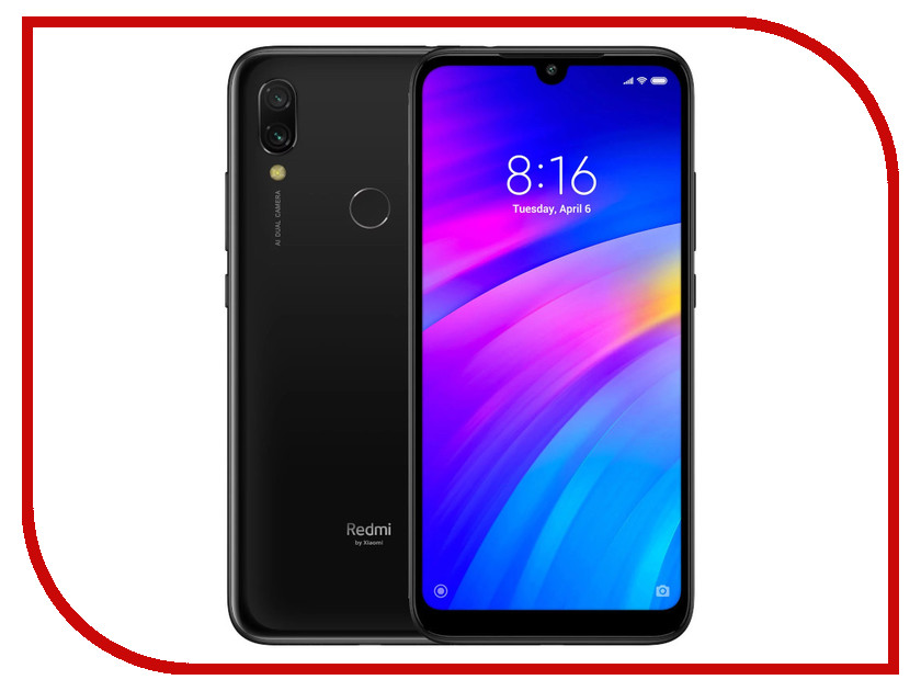 

Сотовый телефон Xiaomi Redmi 7 3/32GB Black, Redmi 7