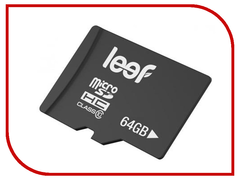 фото Карта памяти 64Gb - Leef Micro Secure Digital XC Class 10 LFMSD-06410R