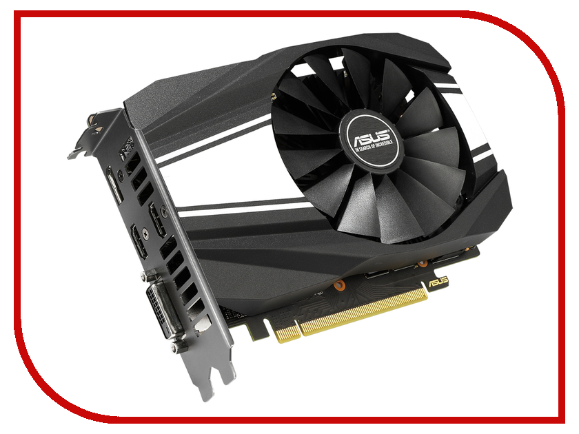 

Видеокарта ASUS GeForce GTX 1660 Ti Phoenix 1500Mhz PCI-E 3.0 6144Mb 12002Mhz 192 bit DP 2xHDMI DVI PH-GTX1660TI-6G, PH-GTX1660TI-6G