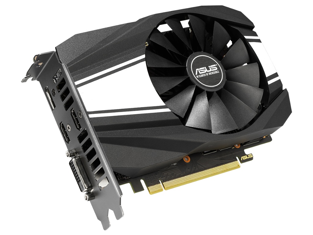 

Видеокарта ASUS GeForce GTX 1660 Ti Phoenix 1500Mhz PCI-E 3.0 6144Mb 12002Mhz 192 bit DP 2xHDMI DVI PH-GTX1660TI-6G, PH-GTX1660TI-6G