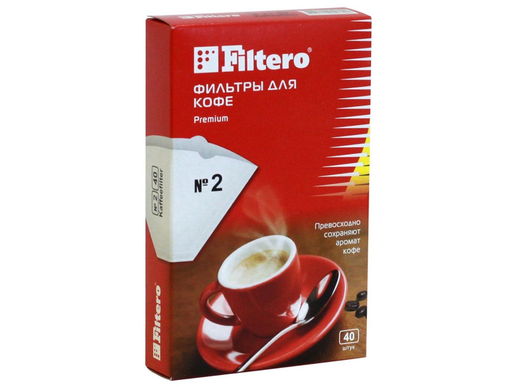 Фильтр-пакеты Filtero Premium №2 40шт фильтр filtero premium 4 200 шт