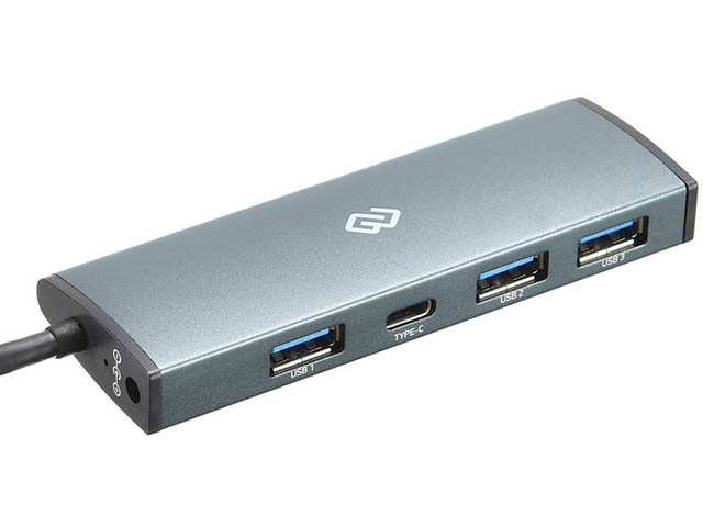 фото Хаб USB Digma 3 Ports USB 3.0 Grey HUB-3U3.0C-UC-G
