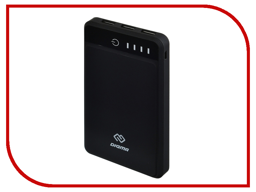 

Аккумулятор Digma DG-10000-3U 10000mAh Black, DG-10000-3U-BK