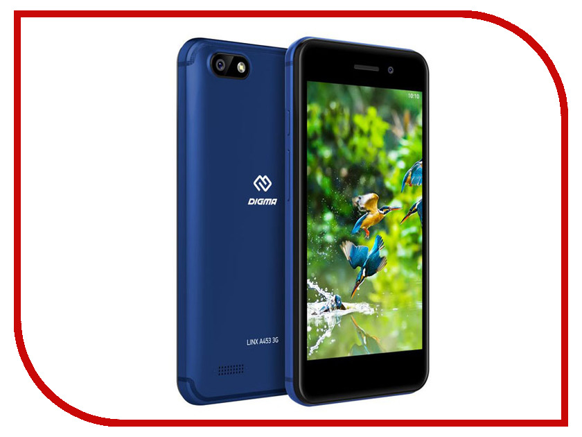 

Сотовый телефон Digma LINX A453 3G Blue, Linx A453