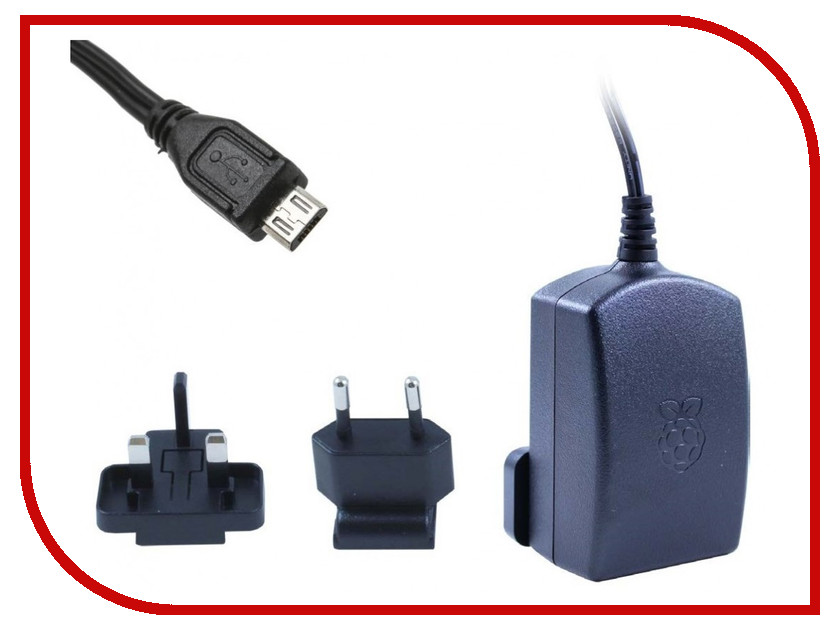 

Блок питания для Raspberry Pi 5.1V 2.5A Black T6143DV / 123-5272, T6143DV