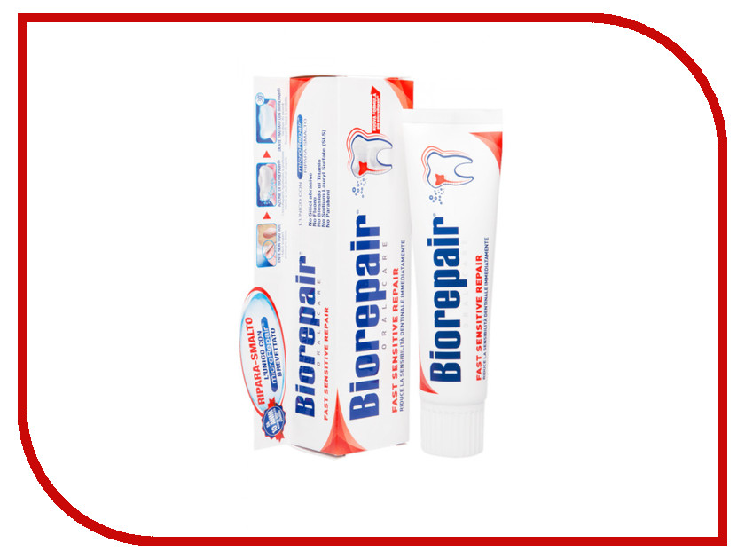 фото Зубная паста Biorepair Fast Sensitive Repair 75ml GA0801000/GA1014800/GA1152200/1336800