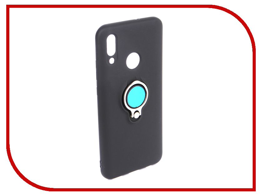 

Аксессуар Чехол для Honor 10 Lite DF Silicone с кольцом-держателем Black hwRing-01, hwRing-01 (black)