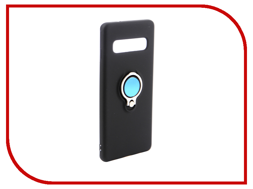 

Аксессуар Чехол для Samsung Galaxy S10 DF Silicone с кольцом-держателем Black sRing-01, sRing-01 (black)