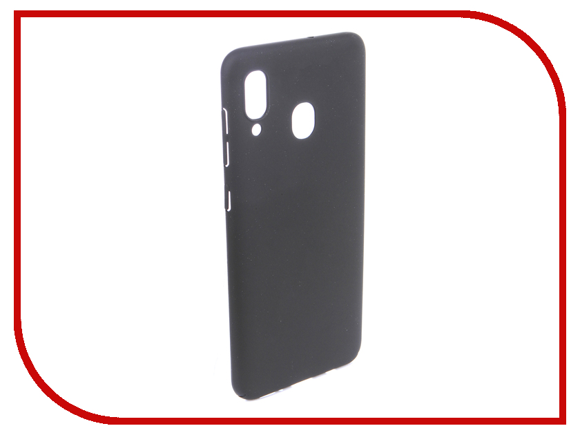 

Аксессуар Чехол для Samsung Galaxy A20/A30 DF Soft-Touch Black sSlim-38, sSlim-38