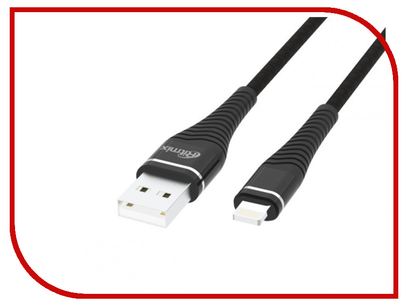 фото Аксессуар Ritmix RCC-424 USB 2.0 - Lightning 1m Black Spring