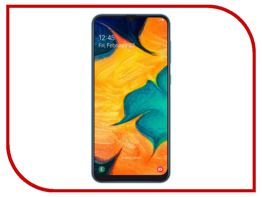 

Сотовый телефон Samsung Galaxy A30 64GB Blue, SM-A305FZBOSER