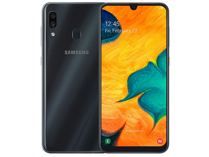 

Сотовый телефон Samsung Galaxy A30 64GB Black, SM-A305FZKOSER