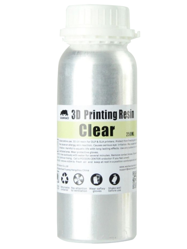 

Аксессуар Фотополимерная смола Wanhao 250ml Transparent