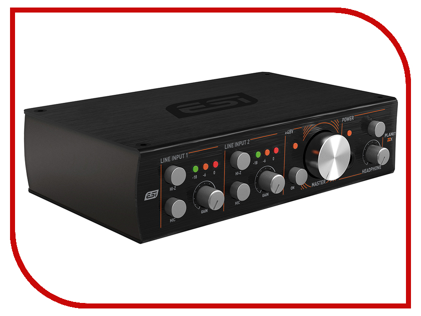 

Аудиоинтерфейс ESI Planet 22x Black, Planet 22x