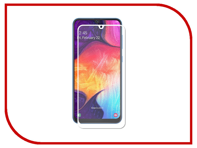

Аксессуар Защитное стекло LuxCase для Samsung Galaxy A50 2019 2.5D FG White Frame 78078, 78078