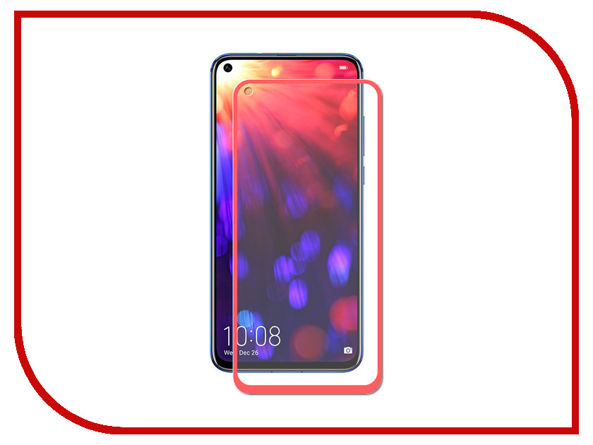 

Аксессуар Защитное стекло LuxCase для Honor View 20 2.5D FG Red Frame 78033, 78033