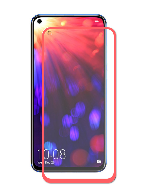 

Аксессуар Защитное стекло LuxCase для Honor View 20 2.5D FG Red Frame 78033, 78033