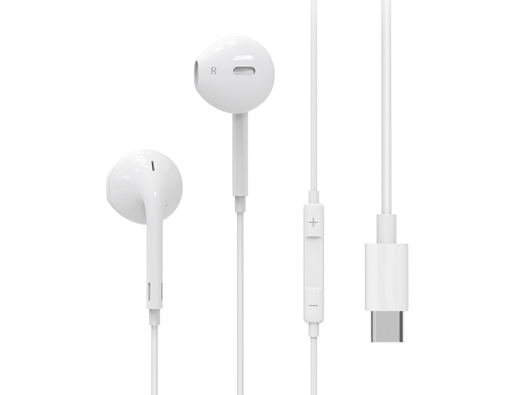 

Remax Wired Earphone for Type-C RW-L02 White, RW-L02-wh