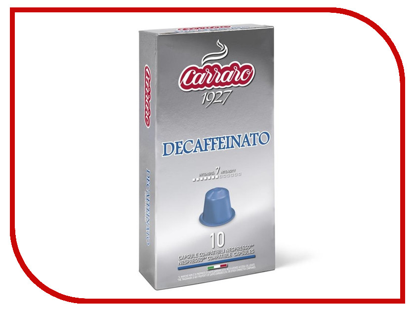 

Капсулы Carraro Nespresso Decaffeinato 10шт