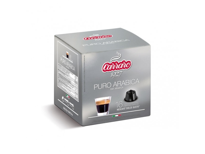 Капсулы для кофемашин Carraro Puro Arabica 16шт стандарта Dolce Gusto капсулы для кофемашин carraro primo mattino 10шт стандарта nespresso