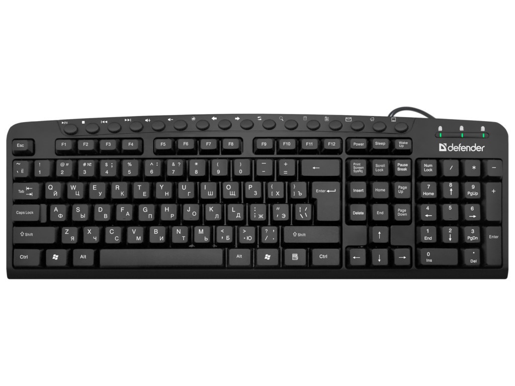 Клавиатура Defender Focus HB-470 Black 45470 картридж hi black hb cb541a
