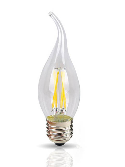 

Лампочка Rev Filament свеча на ветру FC37 E27 7W 4000K DECO Premium Cold Light 32498 0, 32498 0
