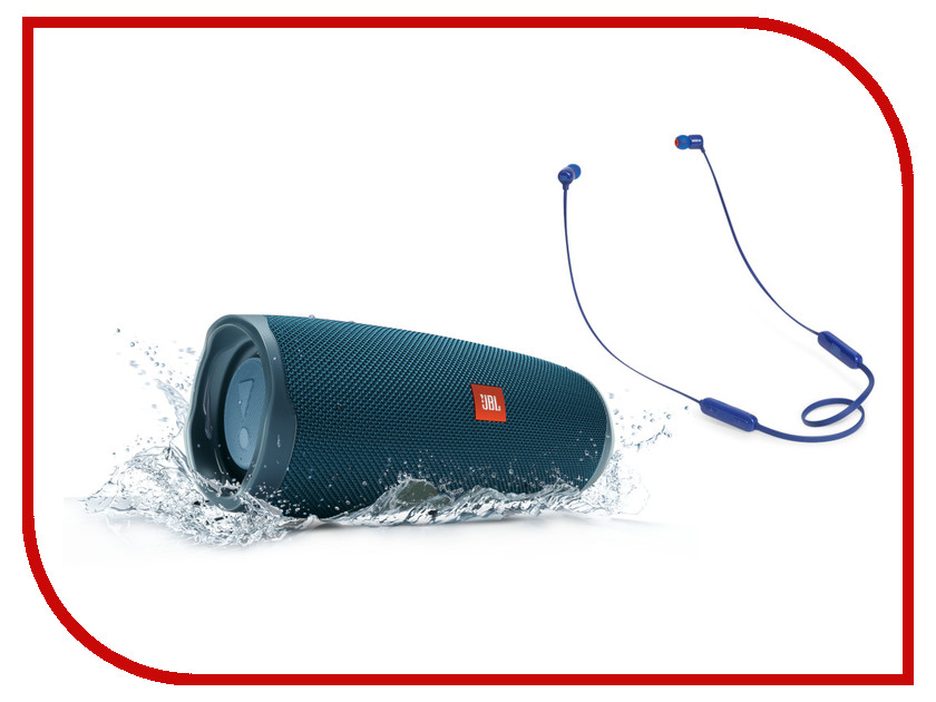 

Колонка JBL Charge 4 Blue + наушники T110BT Blue, Charge 4 + T110BT