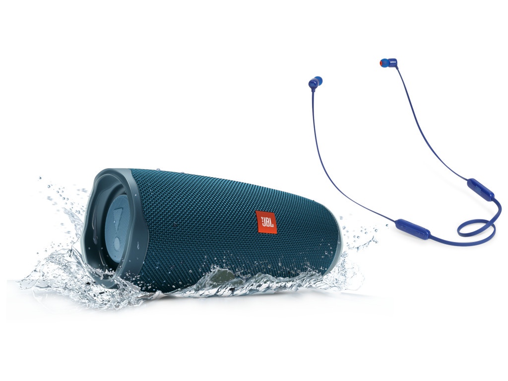 

Колонка JBL Charge 4 Blue + наушники T110BT Blue, Charge 4 + T110BT
