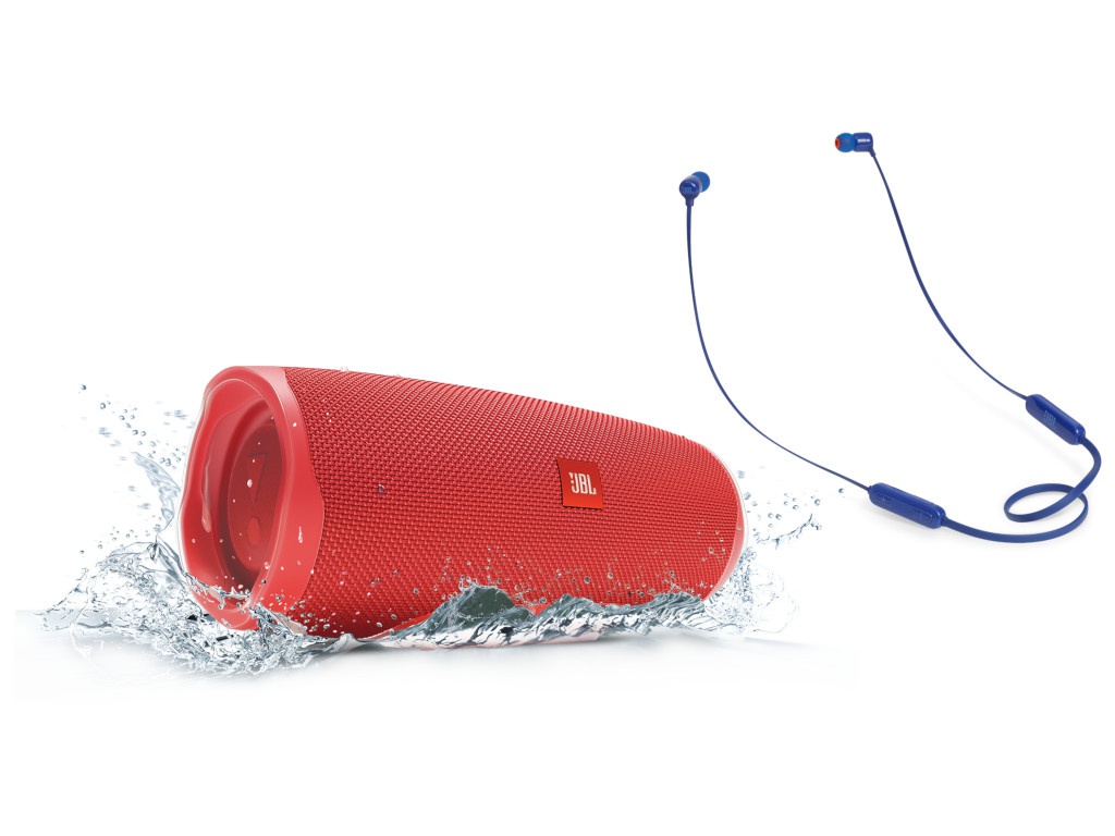 

Колонка JBL Charge 4 Red + наушники T110BT Blue, Charge 4 + T110BT