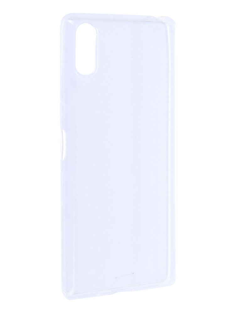 фото Чехол brosco для sony xperia l3 silicone transparent l3-tpu-transparent
