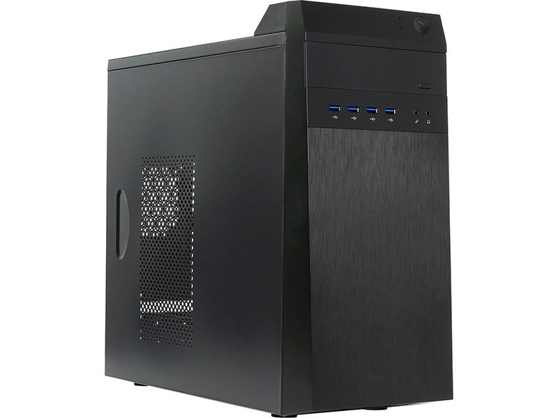 

Корпус PowerCool Midi Tower S6027-BK 500W ATX 500W-120mm Black, S6027-BK