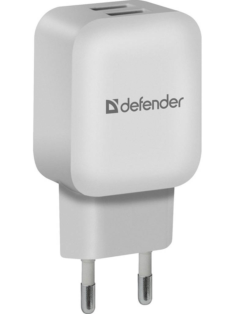 Зарядное устройство Defender EPA-13 2xUSB White 83841